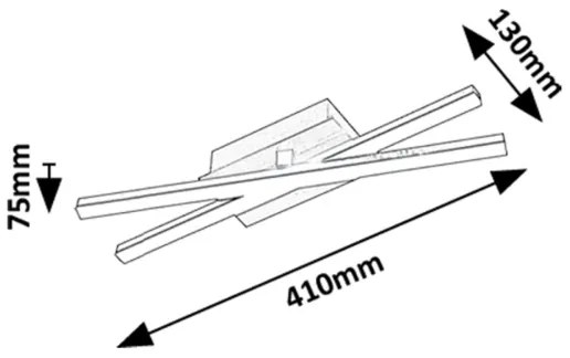Rabalux 71396 - Plafoniera LED DEMIR LED/16W/230V 4000K