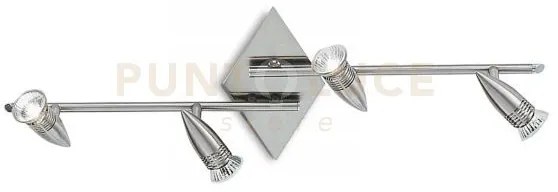 Lampada da soffitto alfa pl4 nickel