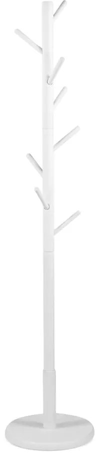 Appendiabiti bianco in legno di cauciù massiccio ø 36x170 cm Bro – Spinder Design