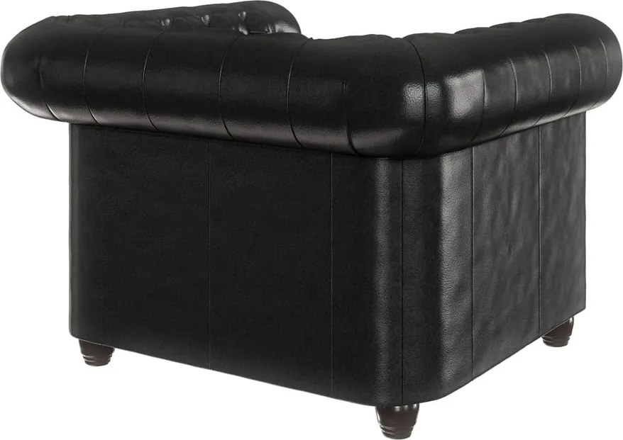 Poltrona in similpelle nera York - Ropez