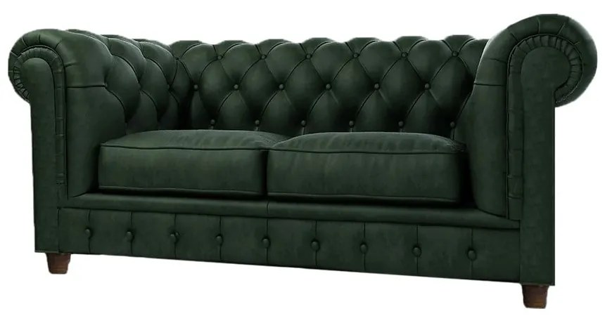 Divano in velluto verde scuro 178 cm Cambridge - Ropez