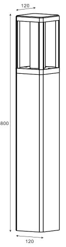Zuma Line SJ12333 - Lampada LED da esterno URBAN LED/12W/230V IP65 nero