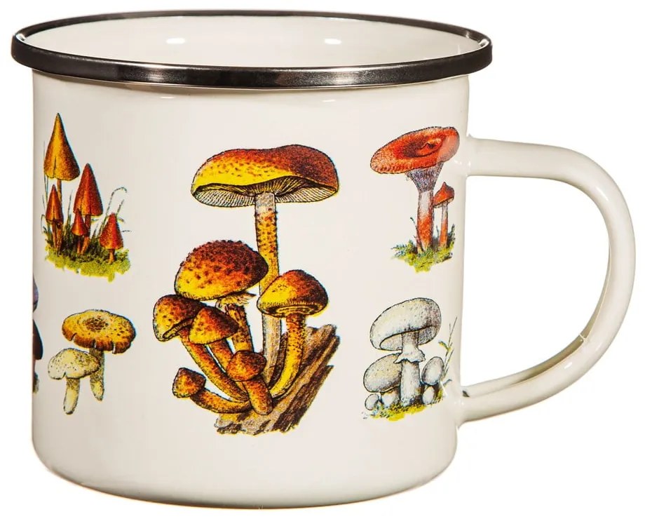 Tazza per bambini in smalto crema Vintage Mushroom - Sass &amp; Belle