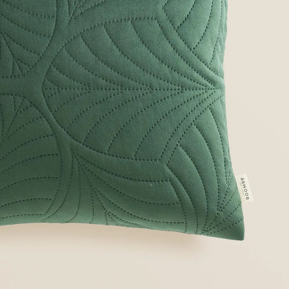 Federa decorativa in verde | Larghezza: 45 cm | Lunghezza: 45 cm