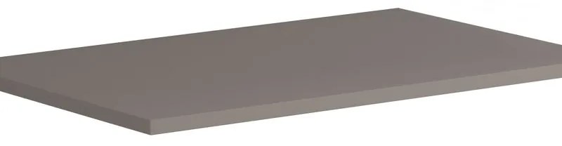 Top da bagno pretagliato Brera L 79.7 x H 1.8 x P 45.5 cm laccato opaco grigio londra truciolare, disponibile su misura
