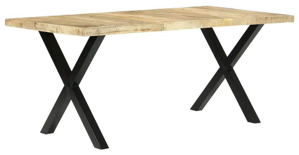 Tavolo da pranzo 180x90x76 cm in legno massello di mango