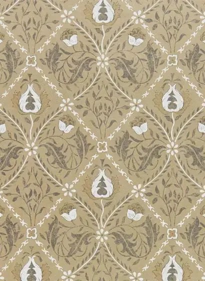 Tapete Pure Trellis von Morris & Co. - Gold