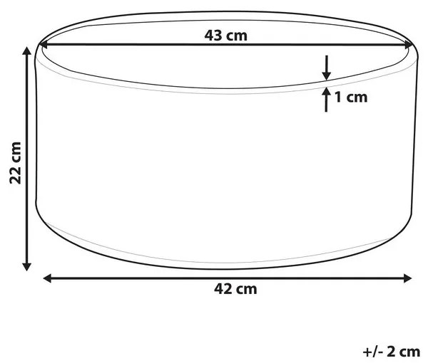 Vaso da fiori effetto marmo bianco ⌀43 cm VALTA Beliani