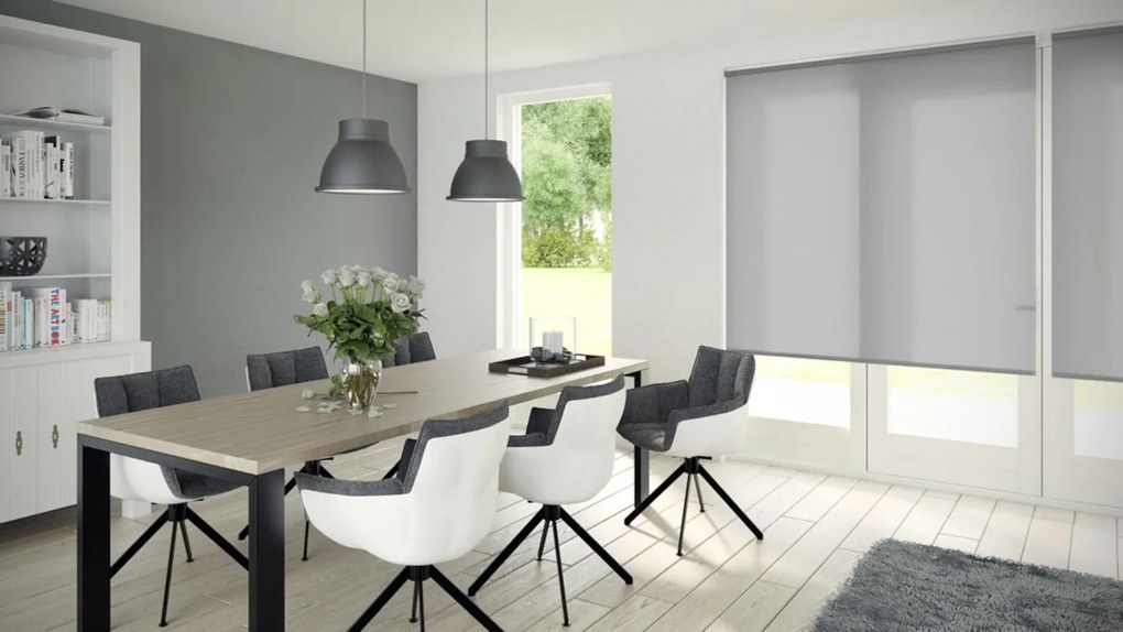 Tenda a rullo filtrante Amsterdam grigio 150x190 cm