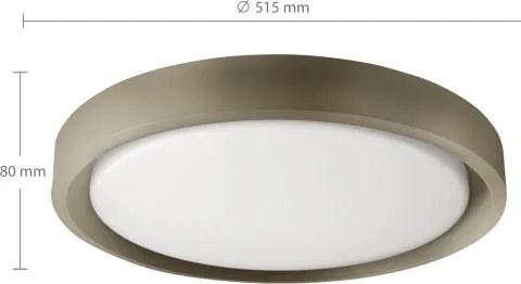 Brilagi - Lampada LED dimmerabile MATTEO LED/60W/230V 3000-6500K diam. 51,5 cm taupe+telecomando