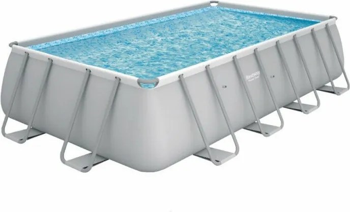 Piscina base struttura e liner rettangolare Power Steel iseo 488x244x122 cm