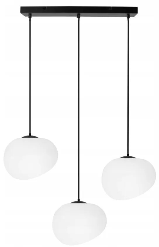 Lampadario a sospensione con filo STONES 3xE27/40W/230V