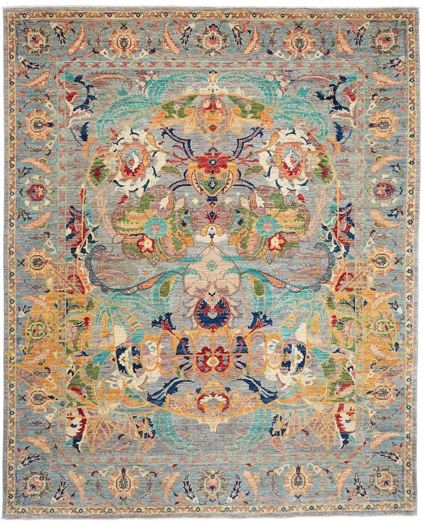 Samarkand Tappeto orientale 250 x 310 Grigio (Pakistan) Annodato A Mano