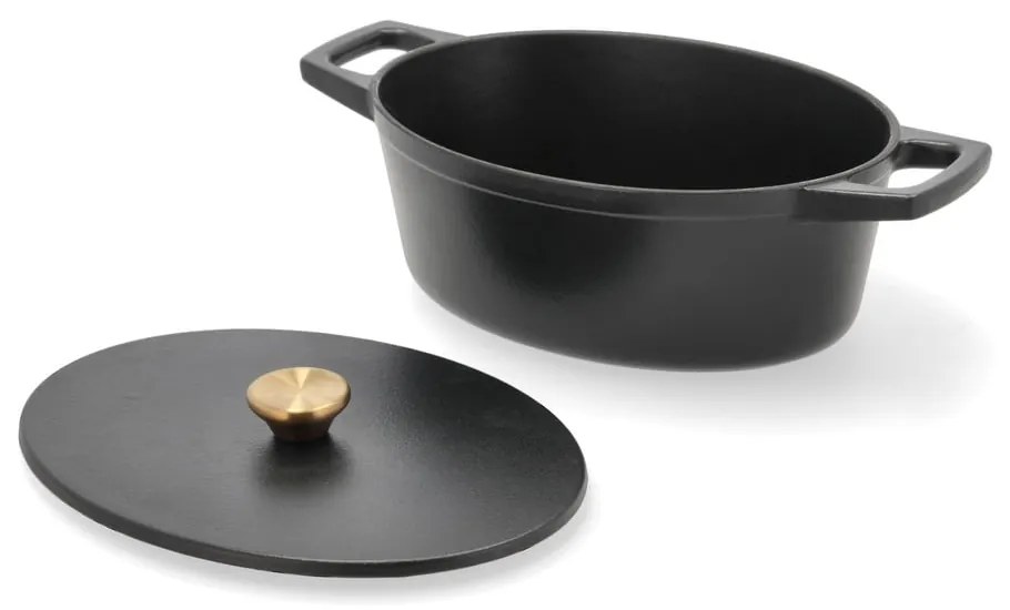 Pentola in ghisa con coperchio incluso adatta all'induzione 3,8 l – Holm