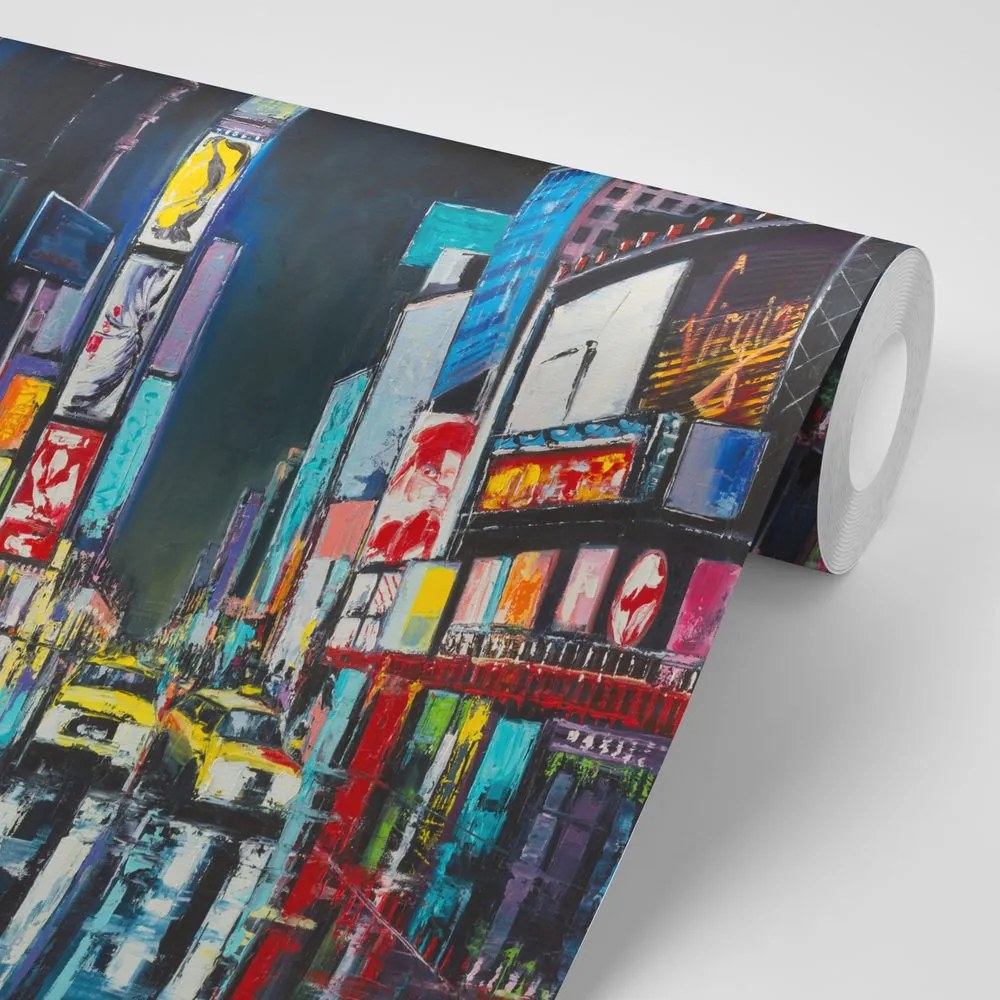 Carta da parati autoadesiva – New York colorata