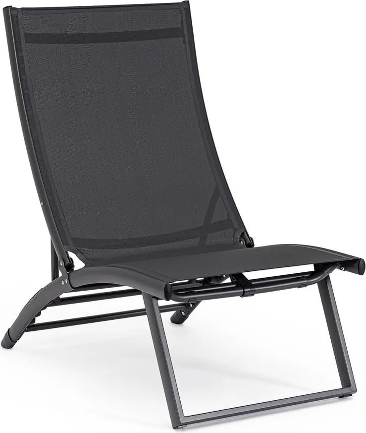 Sdraio da giardino color antracite in metallo regolabile/pieghevole Taylor – Bizzotto