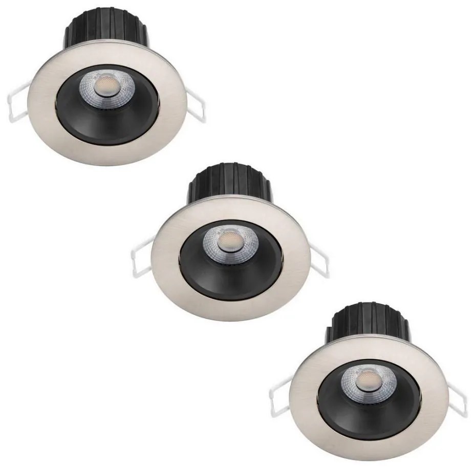 Philips - SET 3x LED Lampada da bagno dimmerabile ABROS LED/9W/230V IP44