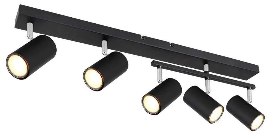 Globo 57911-5B - Faretto ROBBY 5xGU10/35W/230V nero