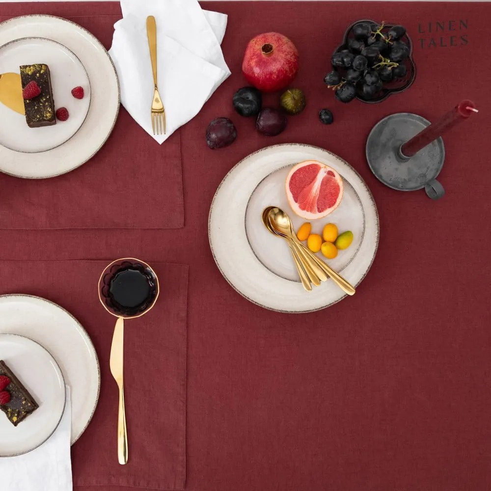 Tovaglietta in lino 35x45 cm Marsala – Linen Tales