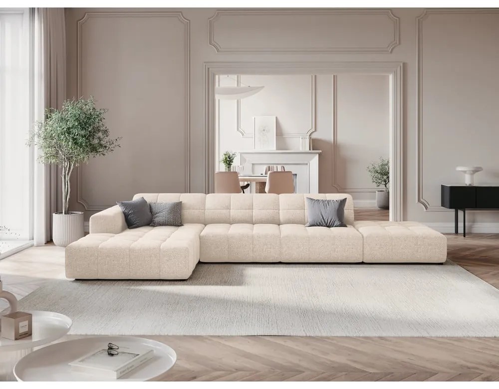 Divano angolare crema Chicago - Cosmopolitan Design