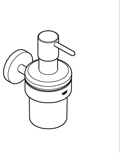 GROHE 41195DC0 - Dispenser di sapone liquido START 160 ml in acciaio inox