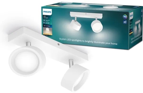 Philips - Faretto LED BRACIA 2xLED/5,5W/230V bianco
