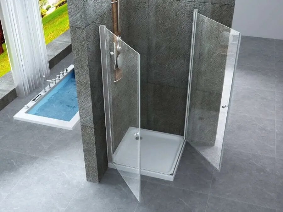 Box Doccia Due Lati Ante Battenti Apertura Interna o Esterna - Venus