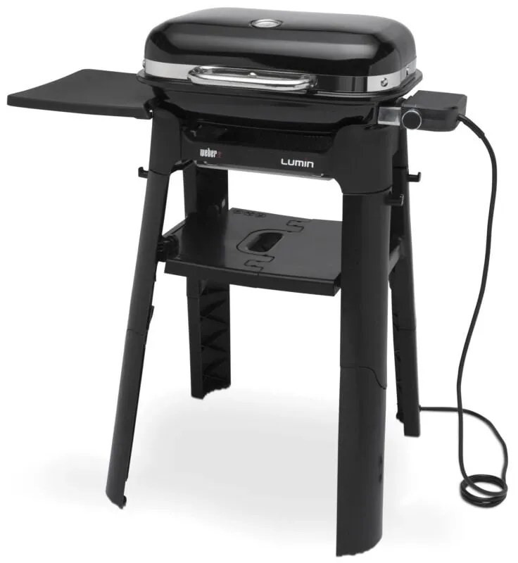 Weber - Lumin Compact Black Stand Barbecue elettrico con supporto