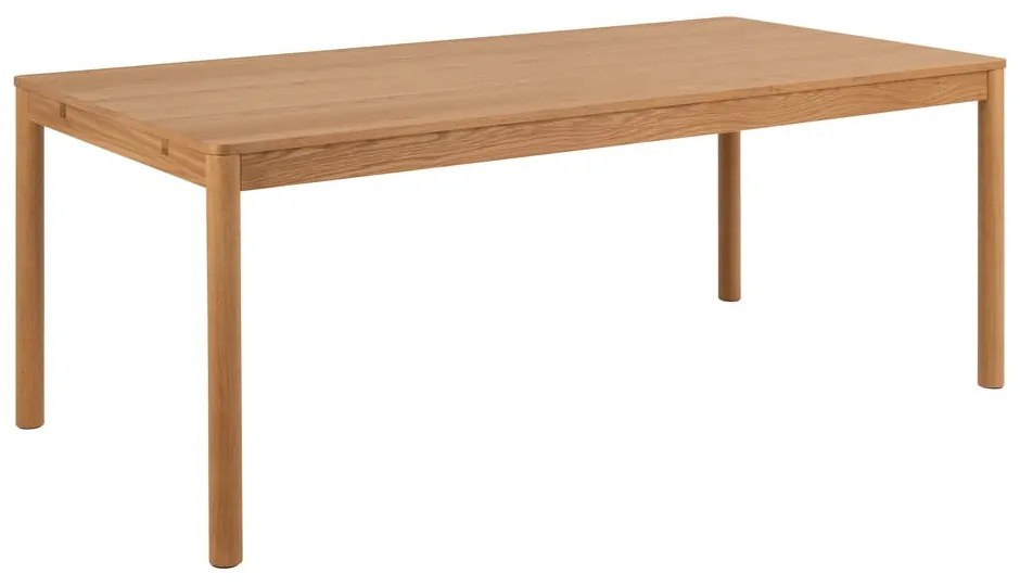 Tavolo da pranzo pieghevole in legno di quercia di colore naturale 100x200 cm Atlantic - Actona