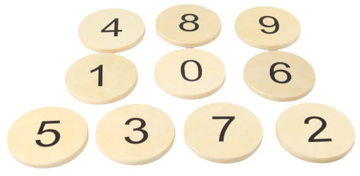 Pietre Montessori per camminare - numeri