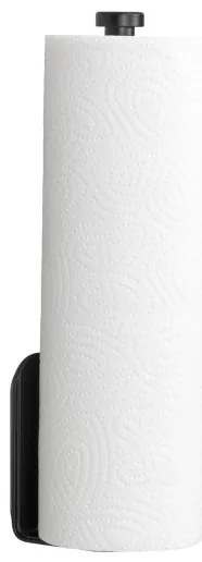 WENKO 53214100 - Portarotolo NIO 27,5x7 cm nero