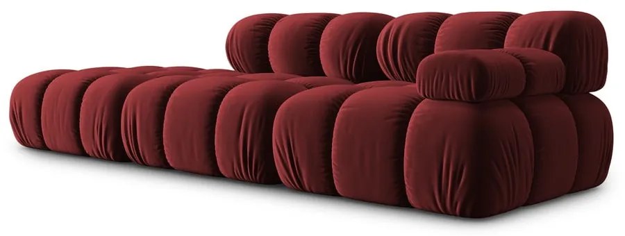 Divano in velluto rosso 282 cm Bellis - Micadoni Home