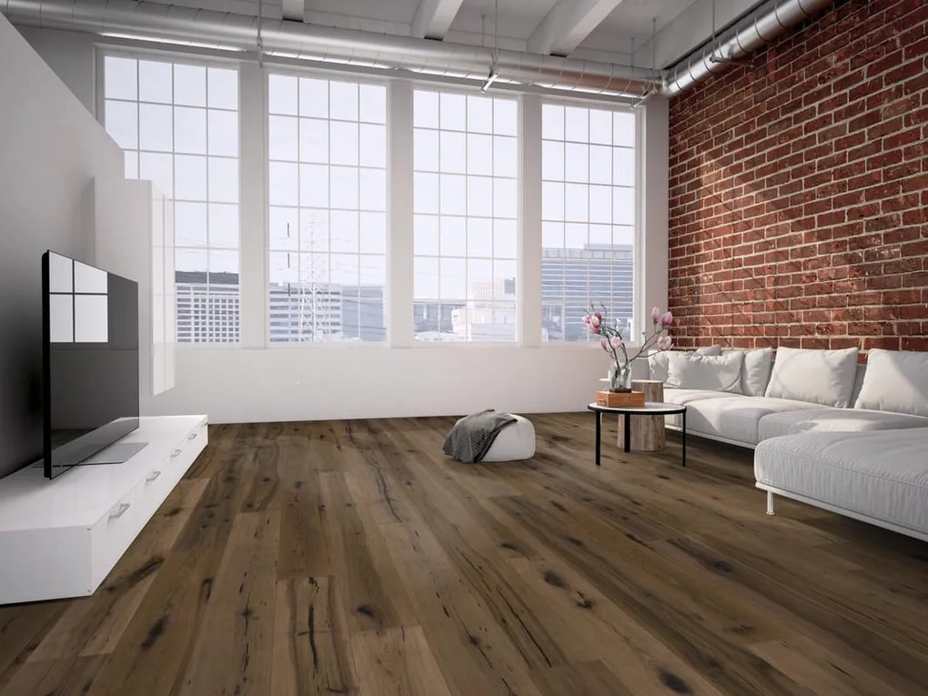 Parquet multistrato scala XL in marrone laccato natura sp. 13/3 mm 3.6036 m²