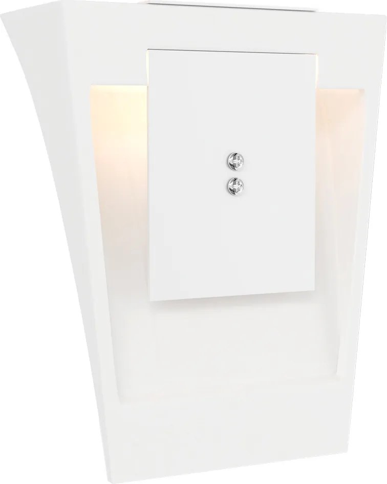 Applique da Parete G9 Curva Luce Indiretta in Gesso Pitturabile