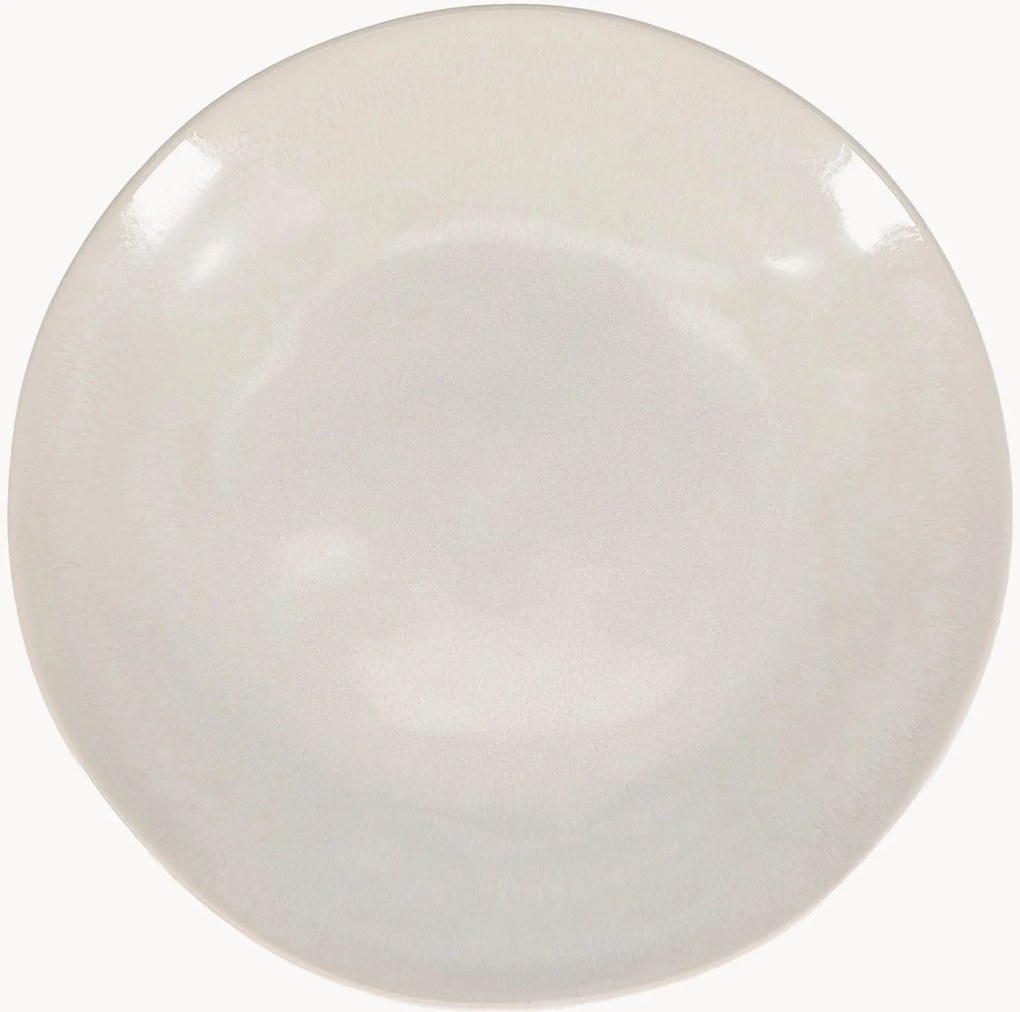 Set di 4 piatti da colazione beige Rocca