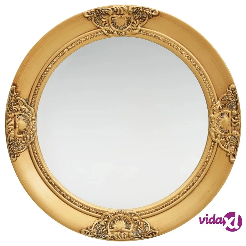 vidaXL Specchio da Parete Stile Barocco 50 cm Oro