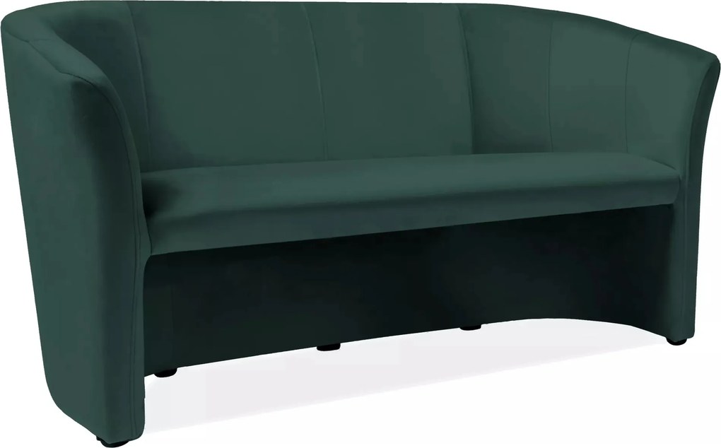 Divano TM-3 Velvet in velluto verde – 160x60x76 cm