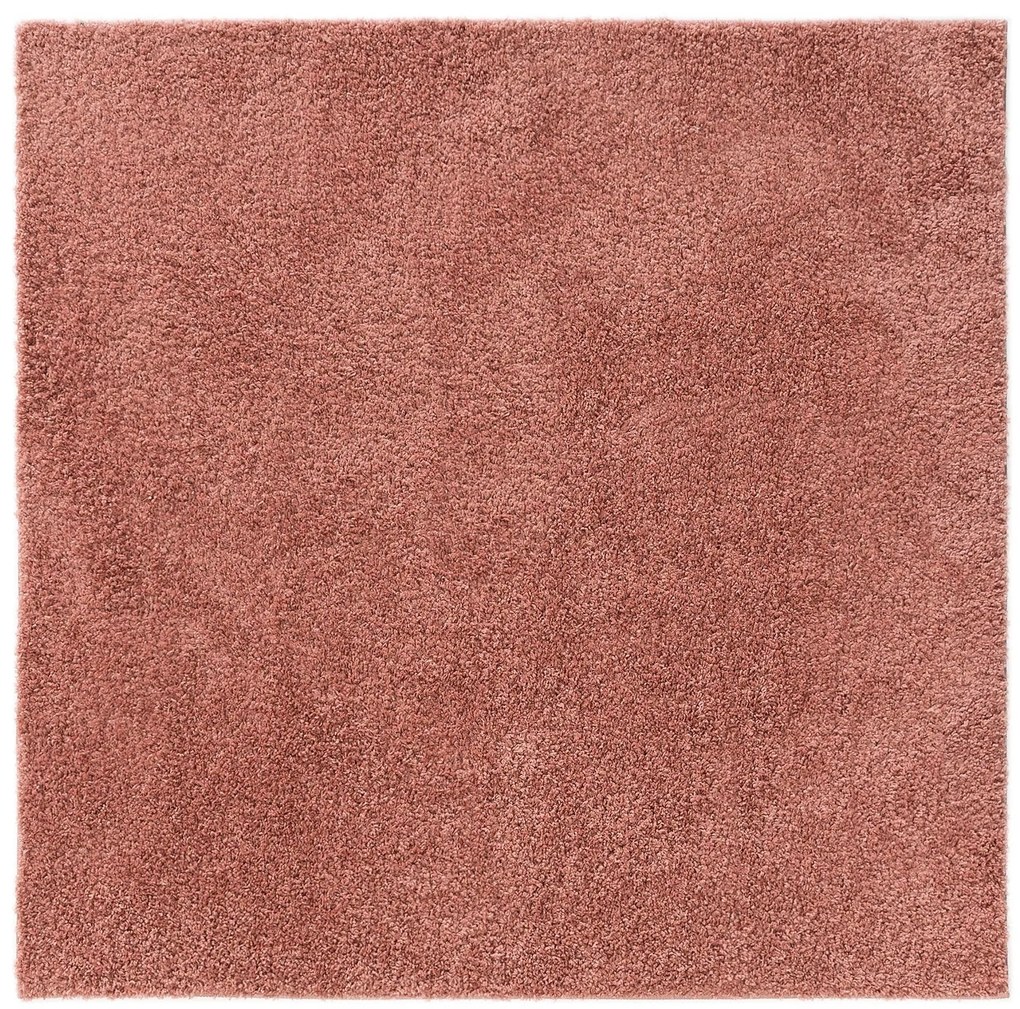 benuta Basic Tappeto a pelo lungo Soho Rosa 160x160 cm - Tappeto design moderno soggiorno