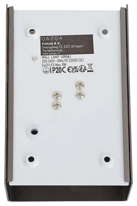 Lampada da parete moderna color canna di fucile 2 luci - Otan S