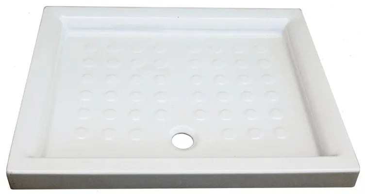Piatto doccia SANITANA in ceramica Julieta bianco L 120 x L 70 x H 8 cm