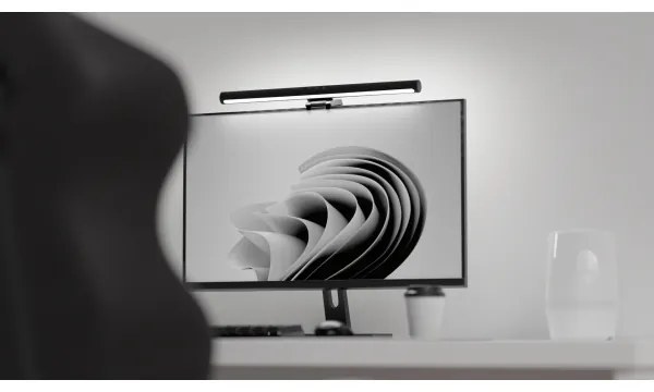 Luce LED dimmerabile per schermo LEVANO LED/5W/5V 3000-6000K nero