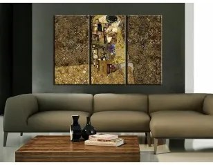 Quadro Klimt ispirazione  Bacio Premium Print 90x60