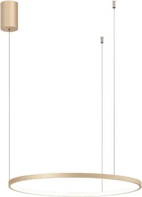 Lampada a sospensione a Led SOEL 60 in metallo verniciato ORO