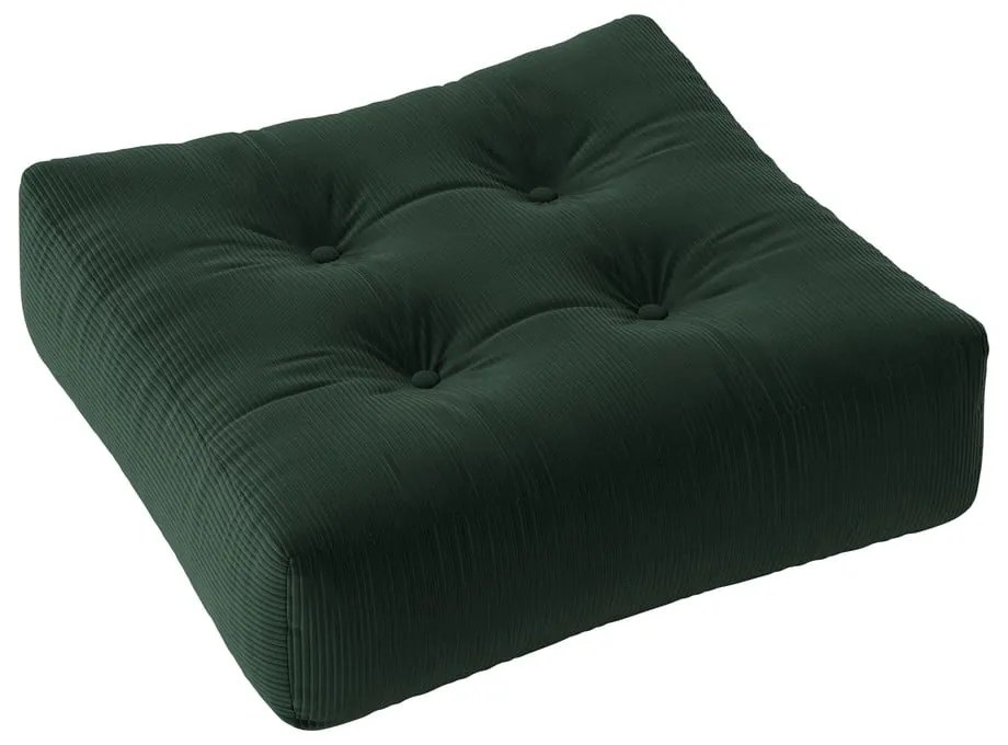 Pouf da divano in velluto a coste di alghe marine More - Karup Design