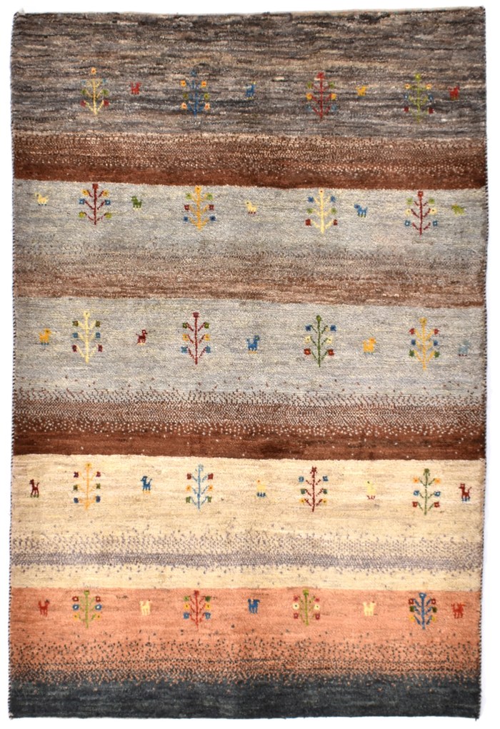 Loribaft Tappeto persiano 120x180 Beige (Iran) Annodato A Mano