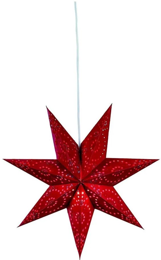 Markslöjd 700122 - Decorazione natalizia SATURNUS 1xE14/25W/230V diametro 45 cm rosso