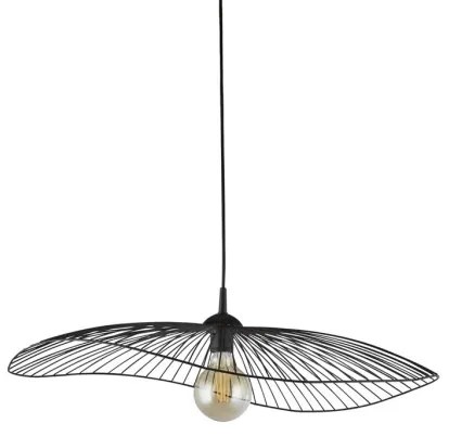Searchlight 88550BK - Lampadario a sospensione con filo WAVE 1xE27/60W/230V nero