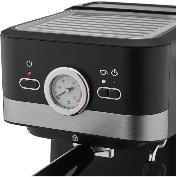 Sencor macchina espresso leva 1050W/230V nero/cromo opaco