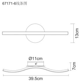 Globo 67171-6 - Plafoniera LED EVITA LED/6W/230V