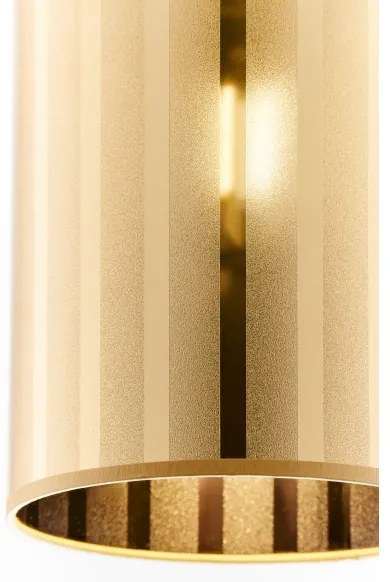 Jupiter 2090 - Lampadario sospeso a cavo CORTINA 1xE27/15W/230V oro/nero